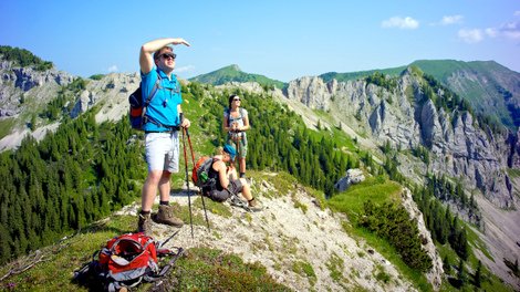 Wanderung im Ammergebirge in Halblech