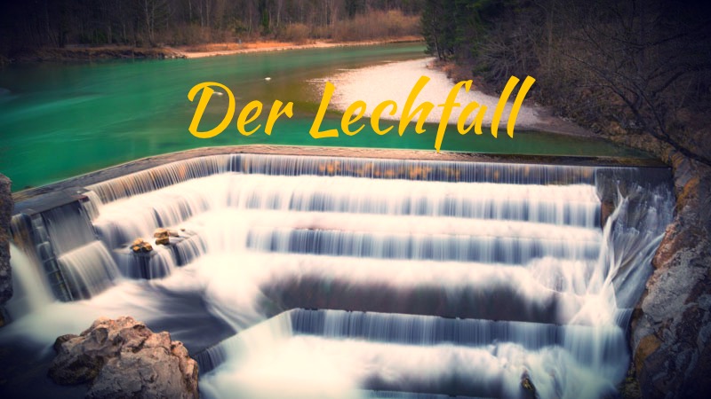 Der Lechfall bei Füssen im Allgäu in Füssen